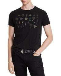John Varvatos - Pendants Tee Black Xs - Lyst