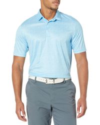 Greg Norman - Collection Ml75 Microlux Origami Print Polo Blue - Lyst