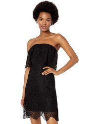 bb dakota bonded crepe strapless dress