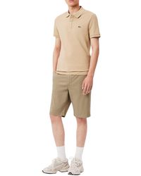 Lacoste - Slim Fit Stretch Cotton Bermuda Shorts - Lyst