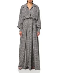 Norma Kamali - Super Oversized Boyfriend Nk Shirt Flared Gown - Lyst