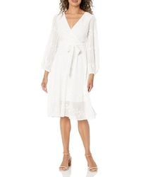 Kensie - Chiffon Wrap Dress - Lyst