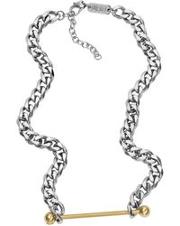 DIESEL - All-gender Stainless Steel Chain Necklace - Lyst