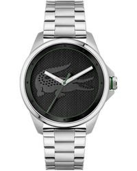 Lacoste - Le Croc Quartz Stainless Steel And Link Bracelet Watch - Lyst