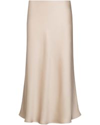 Anne Klein - Satin Bias Pull-on Midi Skirt - Lyst