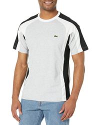 Lacoste - Short Sleeve Regular Fit Color-blocked T-shirt - Lyst