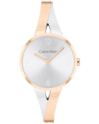 Calvin Klein - Joyful Stainless Steel Bangle Bracelet Watch 30mm - Lyst
