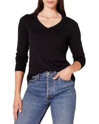 Amazon Essentials - Plus Size Lichtgewicht V-hals Trui Zwart - Lyst