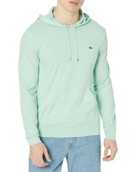 Lacoste - Contemporary Collection's Long Sleeve Hoodie Jersey Tee With Central Pocket - Lyst