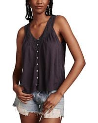 Lucky Brand - Lace Trim Tank - Lyst