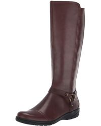 clarks knee boots