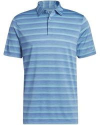 adidas - Golf S Two Color Stripe Polo Shirt - Lyst