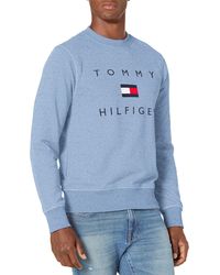 Tommy Hilfiger - Logo Crewneck Sweatshirt Logo Sweatshirt - Lyst