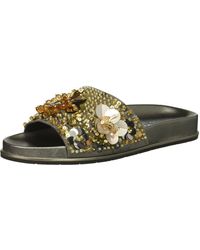 Kenneth Cole Xenia Sequined Slide in Blue | Lyst