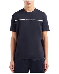 Emporio Armani - A | X Armani Exchange Line Logo Branded Short Sleeve T-shirt - Lyst