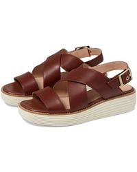 Cole Haan - Originalgrand Platform Sandals (Dark Cuoio/Ivory) Sandals - Lyst