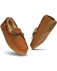 Cole Haan - Classic Slip-on Microsuede Moccasin Slipper - Lyst