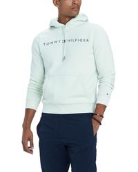 Tommy Hilfiger - Mens Logo Hoodie Hooded Sweatshirt - Lyst