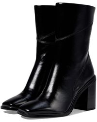 Franco Sarto - S Stevie Mid Calf Boot Black Water Patent 7.5 M - Lyst