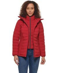 DKNY - S Everyday Outerwear Packable Stretchy Fleece Jacket - Lyst