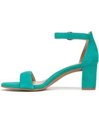 Naturalizer - S Vera Ankle Strap Block Heel Dress Sandal Jade Green Suede 9.5 M - Lyst