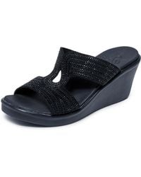 Skechers - Rumble On-shining Night Wedge Sandal - Lyst