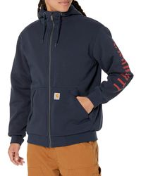 Carhartt - Big Rain Defender Loose Fit Fleece Lined Logo Graphic Sweatshirt - Lyst