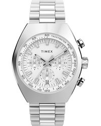 Timex - Stainless Steel Bracelet Silver-tone Dial Stainless Steel - Lyst