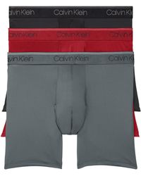 Calvin Klein - Microfiber Stretch Multipack Boxer Briefs - Lyst