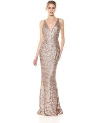 dress the population sequin gown