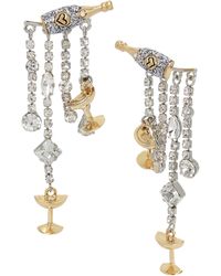 Betsey Johnson - S Champagne Fringe Earrings - Lyst