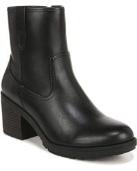 Dr. Scholls - Dr. Scholl's S Pearl Mid Calf Block Heel Boot Black Smooth 11 M - Lyst