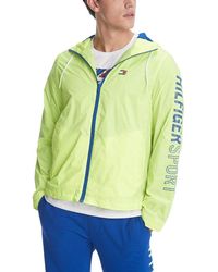 tommy hilfiger yellow and blue windbreaker