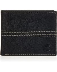 Timberland - Leather Passcase Trifold Wallet Hybrid - Lyst