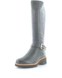 Naturalizer - S Darry Tall Water Repellent Knee High Boot Black Leather Wide Calf 8 M - Lyst