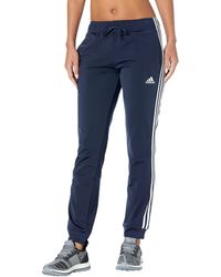 adidas - Size Essentials Warm-up Slim Tapered 3-stripes Tracksuit Bottoms - Lyst