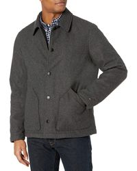 tommy hilfiger italian wool topcoat