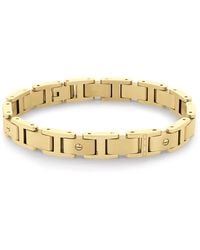 Tommy Hilfiger - Jewelry Screws Ionic Thin Gold Plated Link Bracelet Color: Gold Plated - Lyst