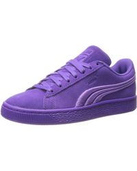purple suede pumas men's