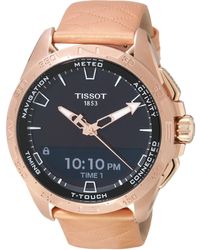 Tissot - S T-touch Connect Solar Antimagnetic Titanium Case With Rose Gold Pvd Coating Quartz Watch - Lyst