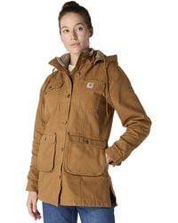 Carhartt - Loose Fit Weathered Duck Coat - Lyst