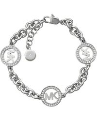 Michael Kors - Silver-tone Brass Chain Bracelet - Lyst