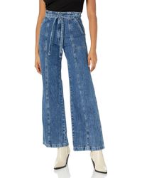 Hudson Jeans - Jeans Tie Waist Wide Leg Trouser - Lyst