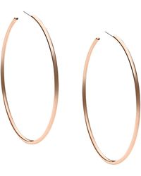 Michael Kors - Silver-tone Brass Hoop Earring - Lyst