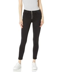 Siwy - Olga Mid Rise Front Zip Skinny Jeans In Black Mirror - Lyst