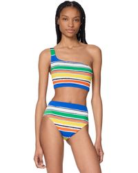 Kate Spade - Standard Ocean Stripe One Shoulder Top - Lyst
