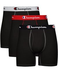 Champion - Cotton Stretch Total Support Pouch Boxer Brief 3 Pack - Lyst