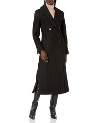 Kenneth Cole - Classic Double Breasted Wool Maxi - Lyst