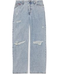 Tommy Hilfiger - Adaptive Wide Leg Jeans With Elastic Waist - Lyst