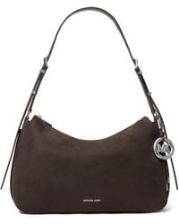 Michael Kors - Md Tz Hobo Shldr Chocolate One Size - Lyst